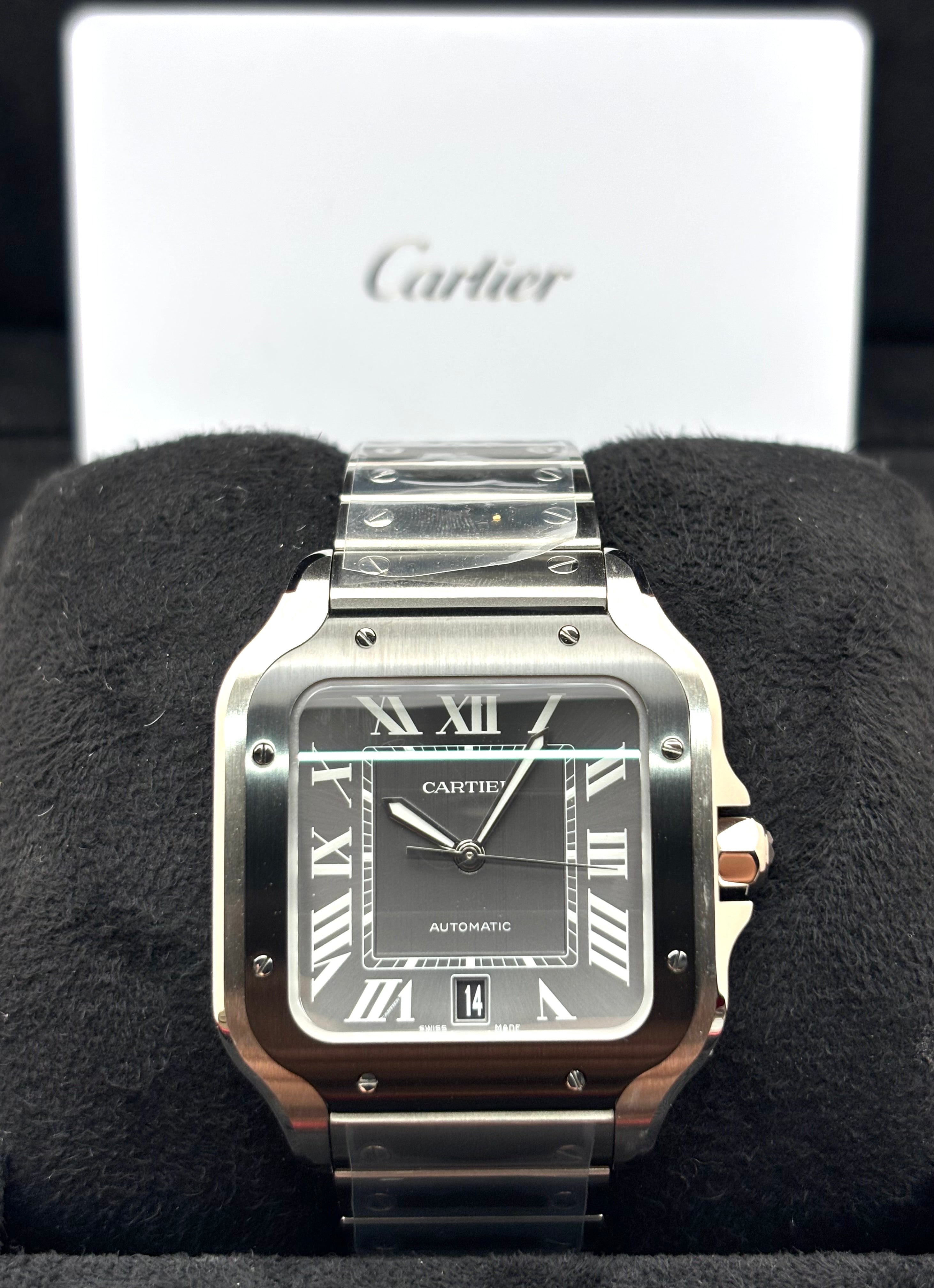 Cartier Santos De Cartier 39.8mm Gray Dial Large Size WSSA0037 Unworn 2025