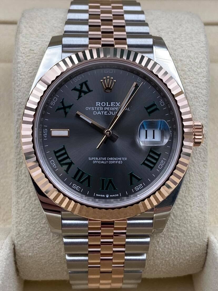 Rolex Datejust 41mm Fluted Wimbledon Dial Two Tone Jubilee Bracelet 126331 Box & Papers 2025