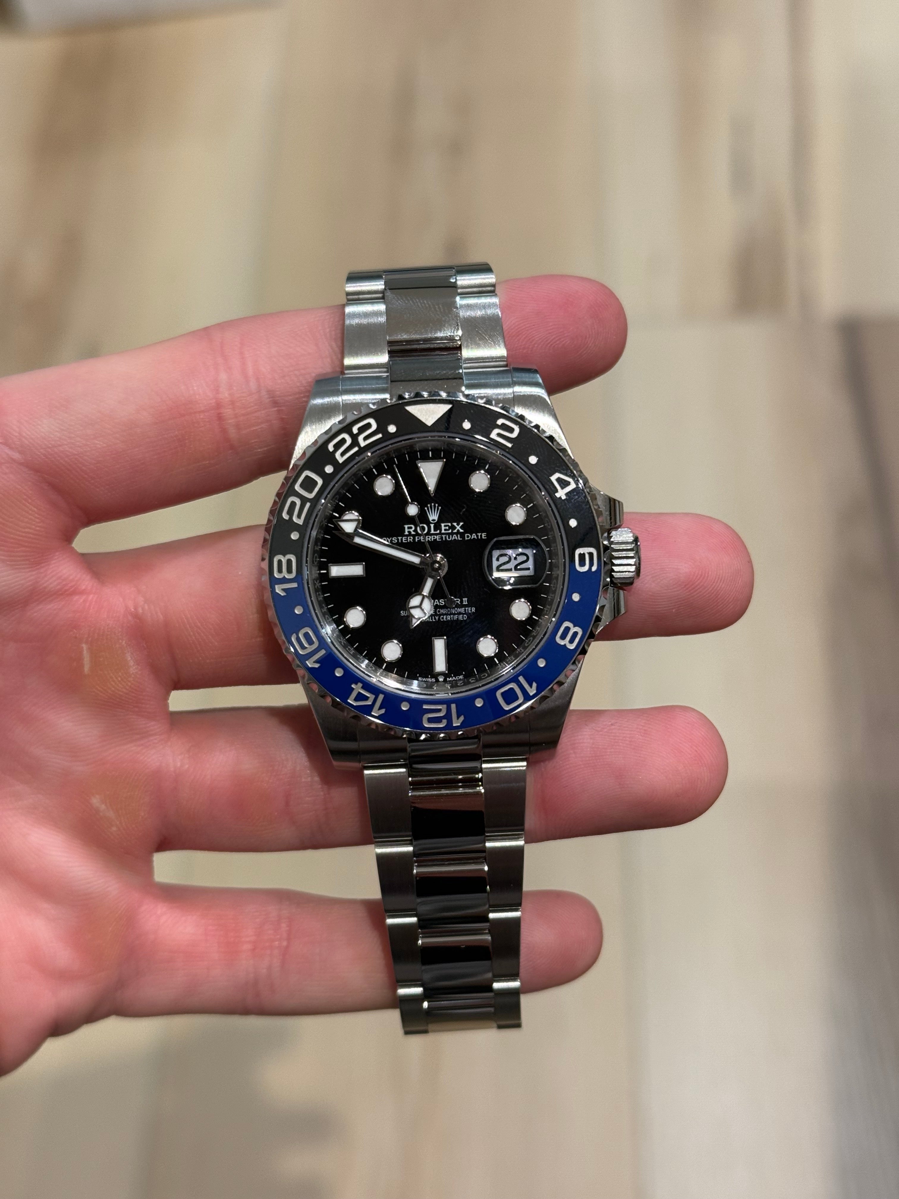 Rolex GMT-Master II Batman Oyster Bracelet 126710BLNR Box & Papers 2025