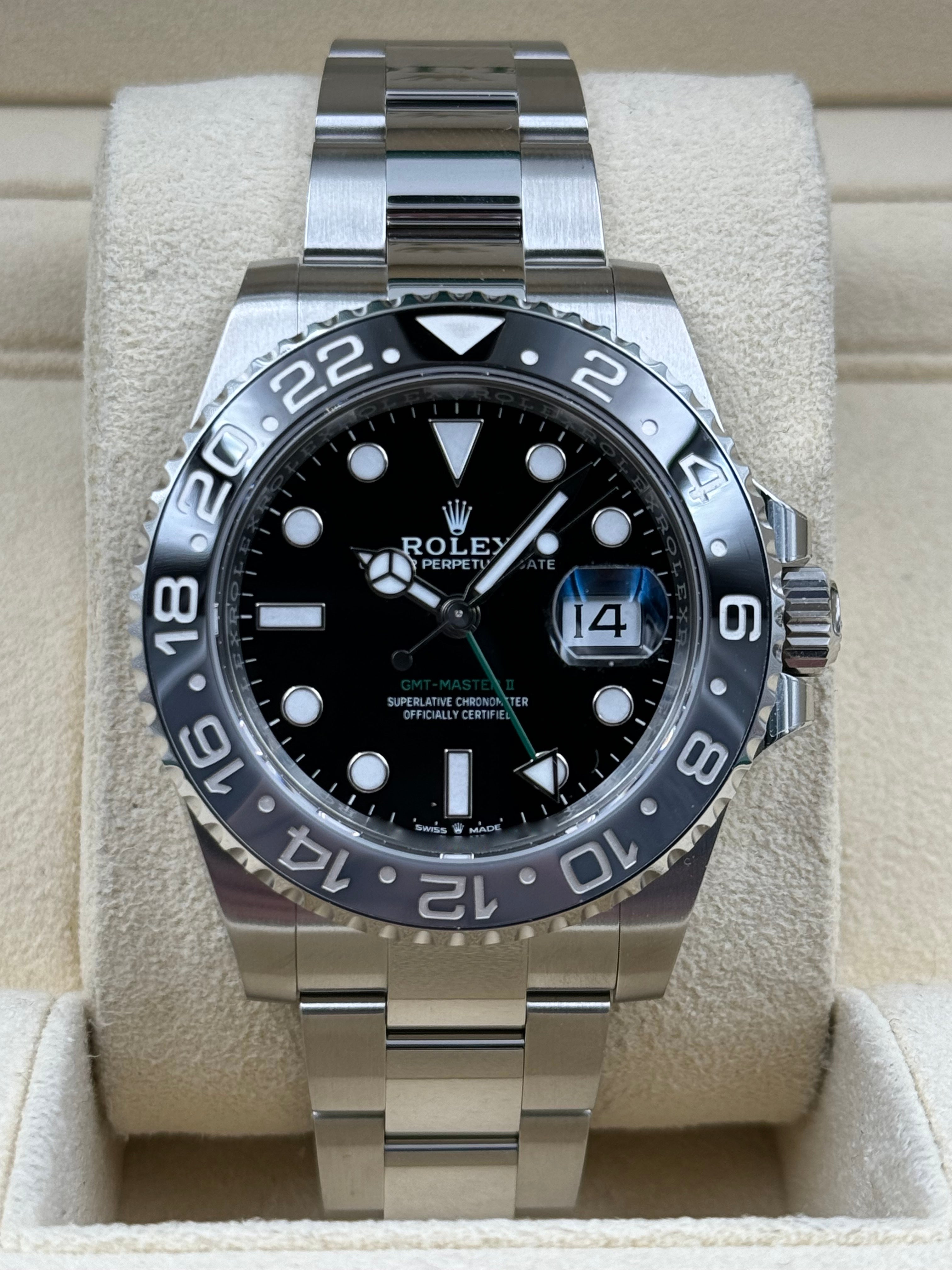 Rolex GMT-Master II Bruce Wayne Oyster Bracelet 126710GRNR Box & Papers 2025