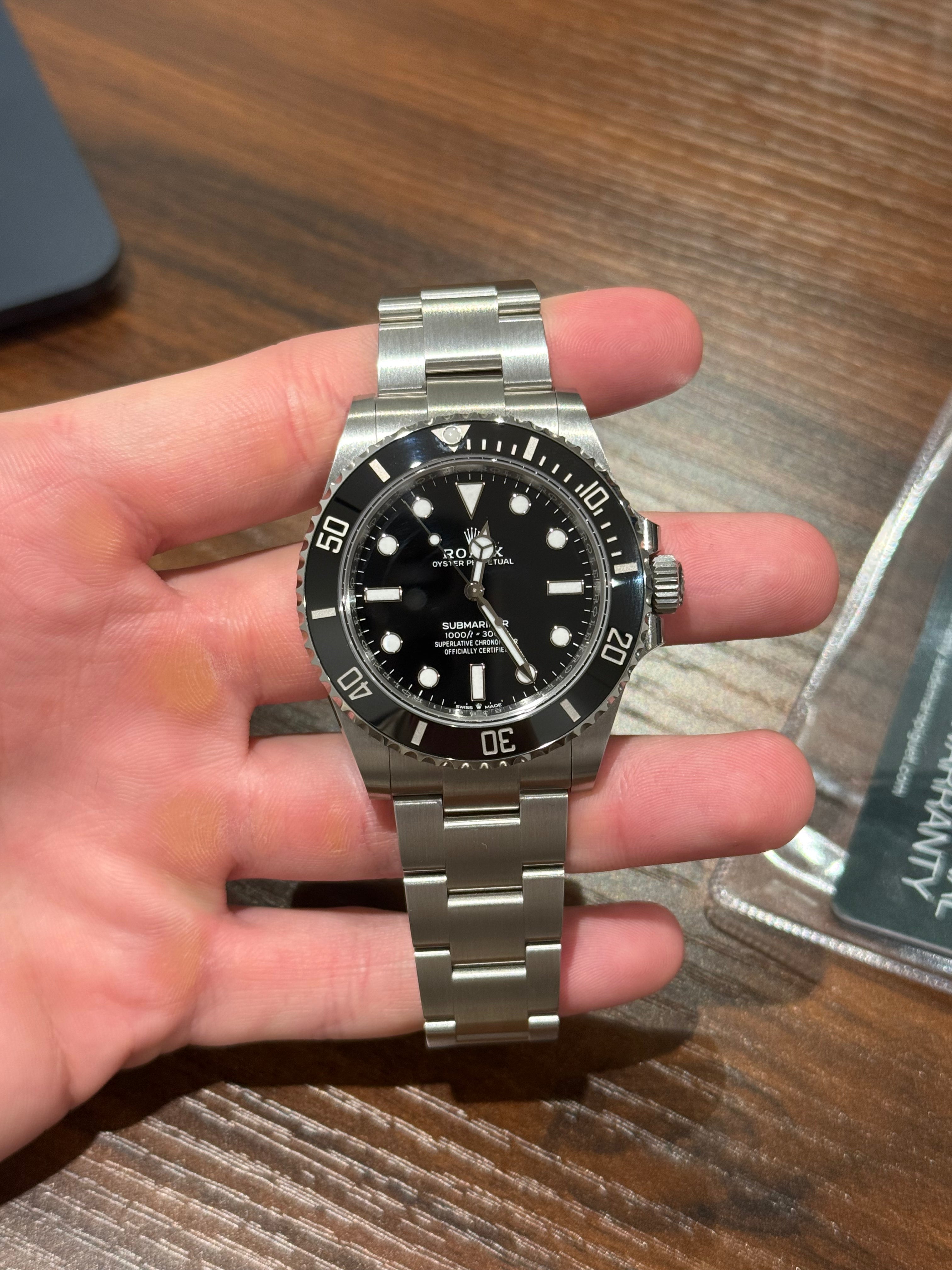 Rolex Submariner No Date Ceramic 41mm 124060 Box & Papers 2025