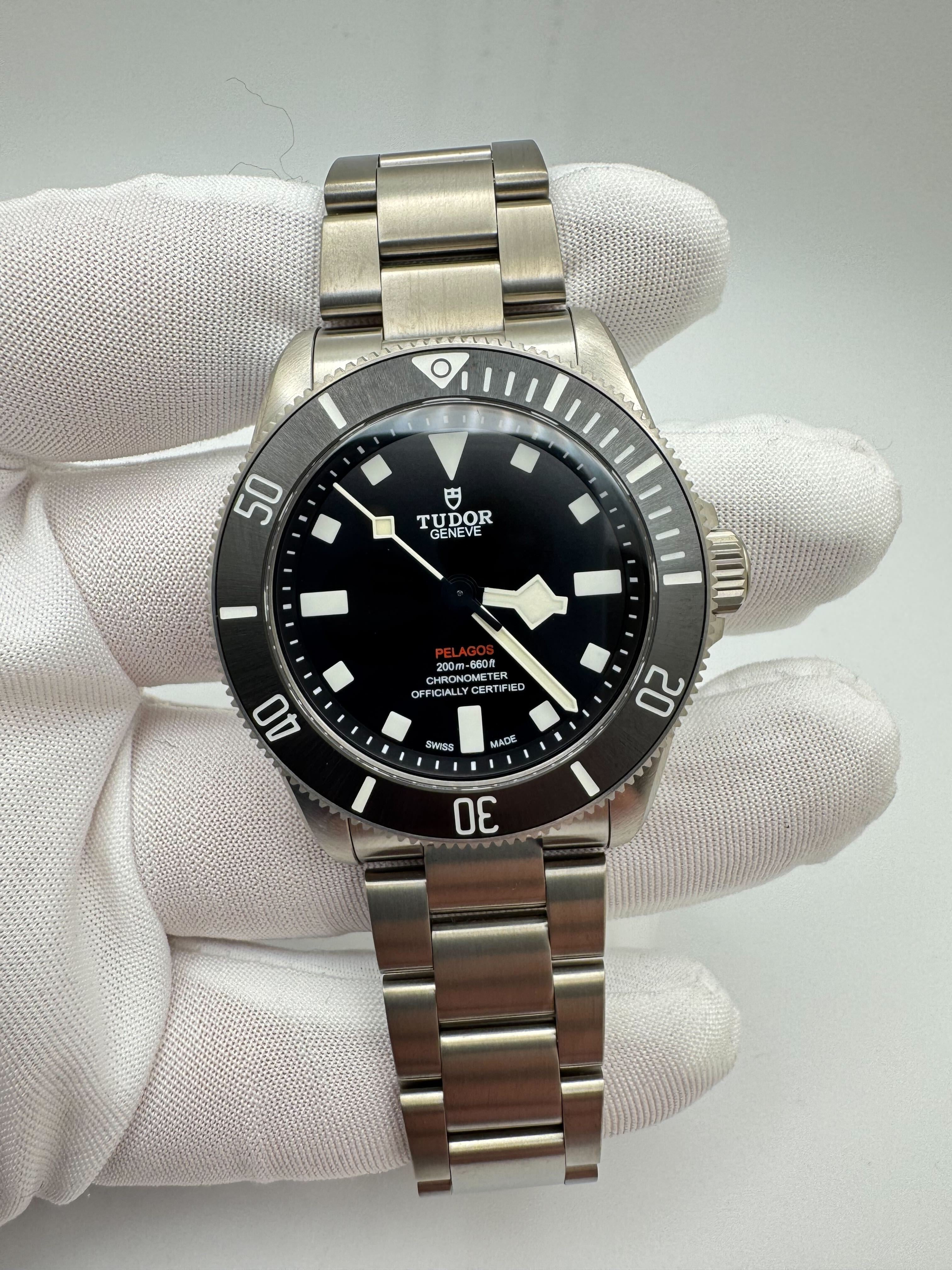 Tudor Pelagos 39mm Black Dial Titanium Bracelet Box & Papers 2024 Unworn